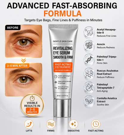 Instant Eye Lift & Face Tightening Cream – Smooths Bags, Puffiness & Fine Lines, No White Residue